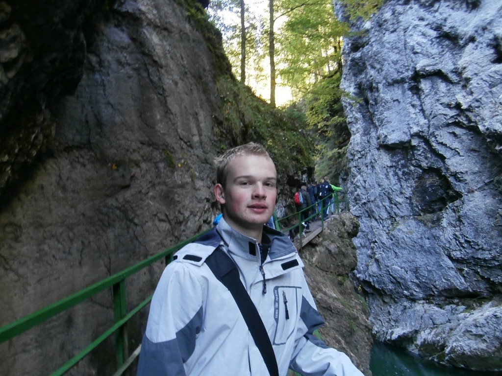 skalní soutěska Breitachklamm