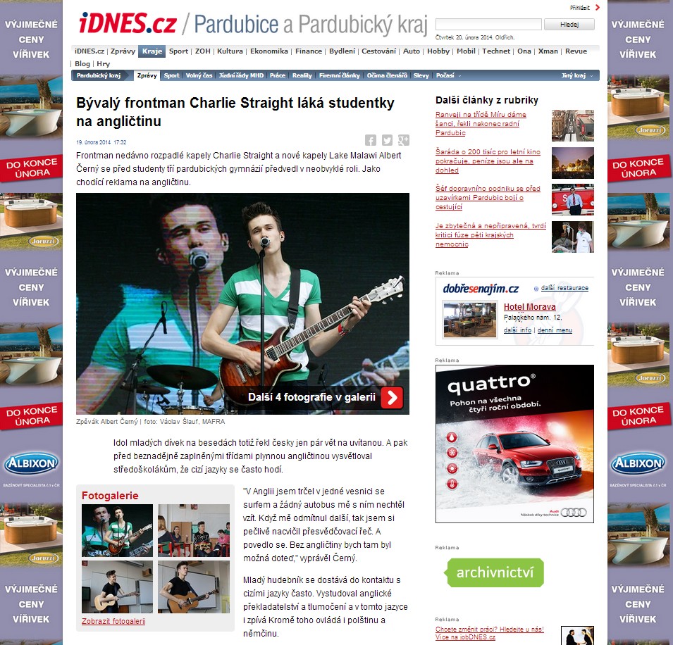 iDnes Pardubice 19. 2. 2014 iDnes Pardubice 19. 2. 2014
