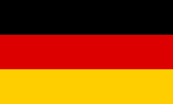 This image of simple geometry is ineligible for copyright and therefore in the public domain, because it consists entirely of information that is common property and contains no original authorship. Source: http://commons.wikimedia.org/wiki/File:Flag_of_Germany.svg